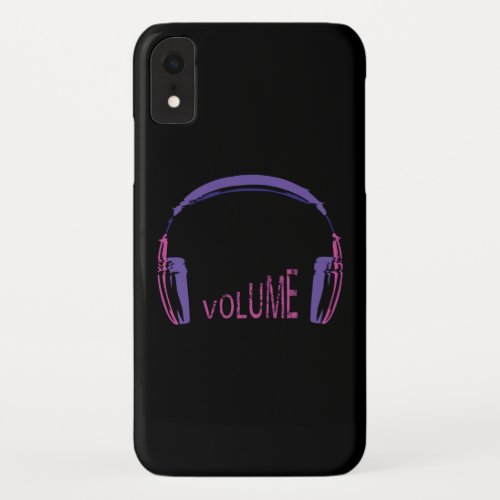 Headphones Volume up iPhone XR Case