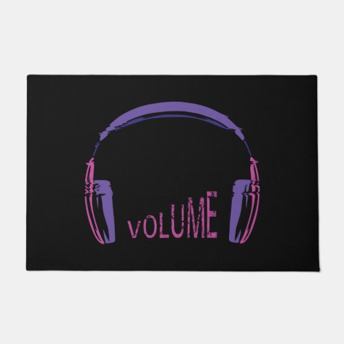 Headphones Volume up Doormat