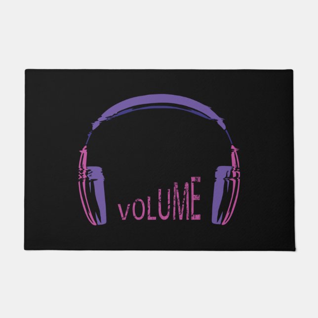 Headphones Volume up Doormat (Front)