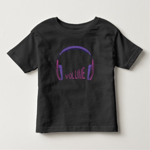 Headphones Volume up Toddler T_shirt
