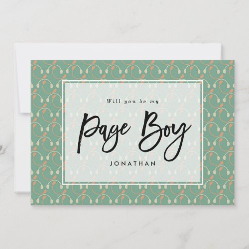 headphones will you be my page boy proposal card
