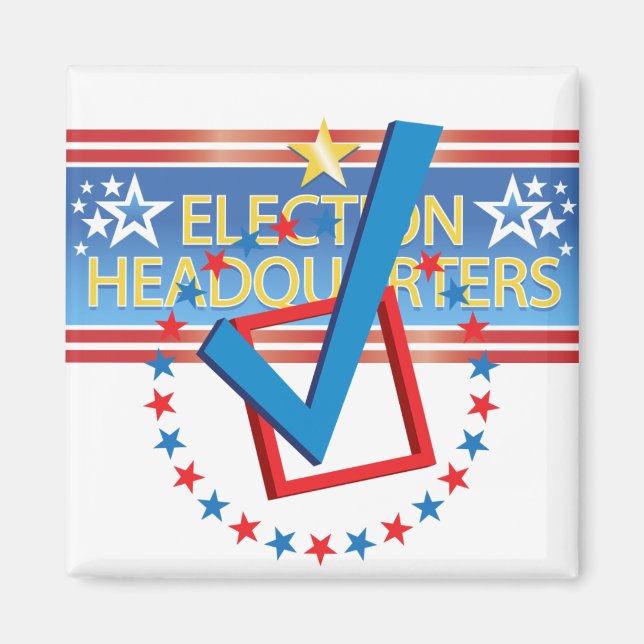 Headquarters Checked - Magnet (Front)