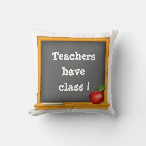 Headrest for Teachers with Class Throw Pillow