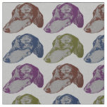 Heads and Heads of Dachshund Fabric