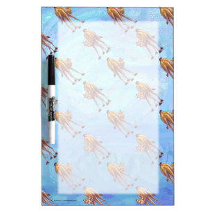 Heads and Tails Camel Pattern on Blue Dry Erase Board