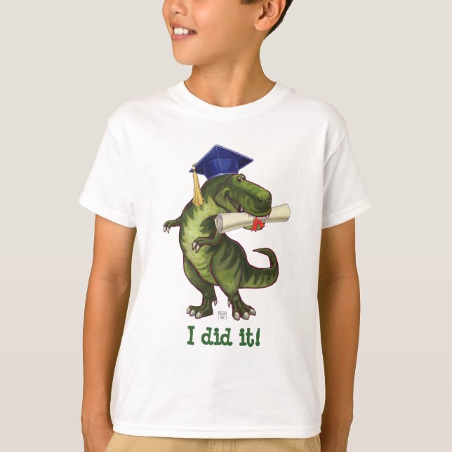 Heads and Tails TRex Dino Graduation Tees (Front)