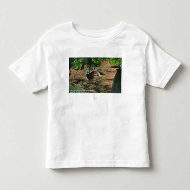 Heads Exposed in Knot Holes of Giant Redwood Toddler T-shirt (Front)