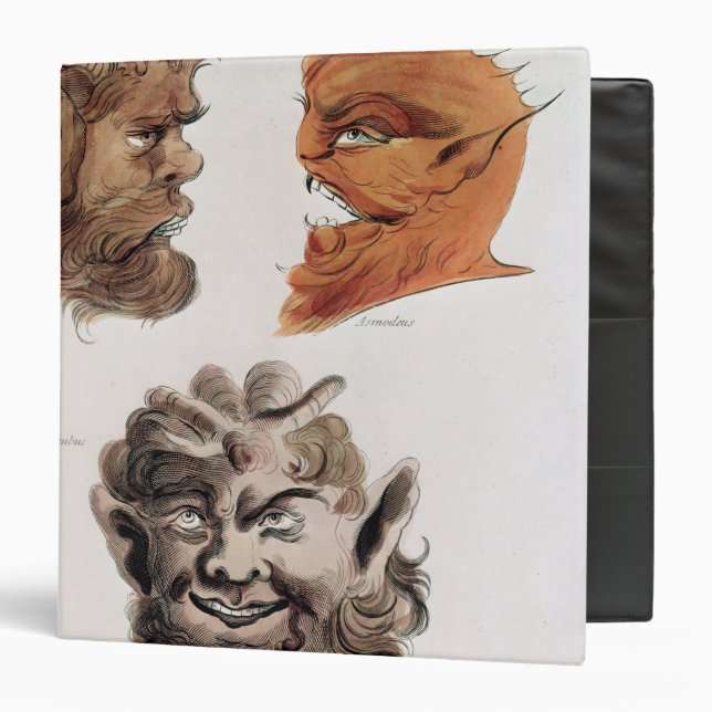 Heads of Evil Demons 3 Ring Binder (Front/Inside)