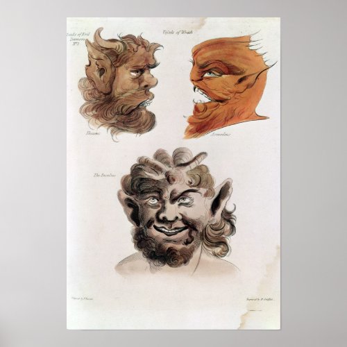 Heads of Evil Demons Poster