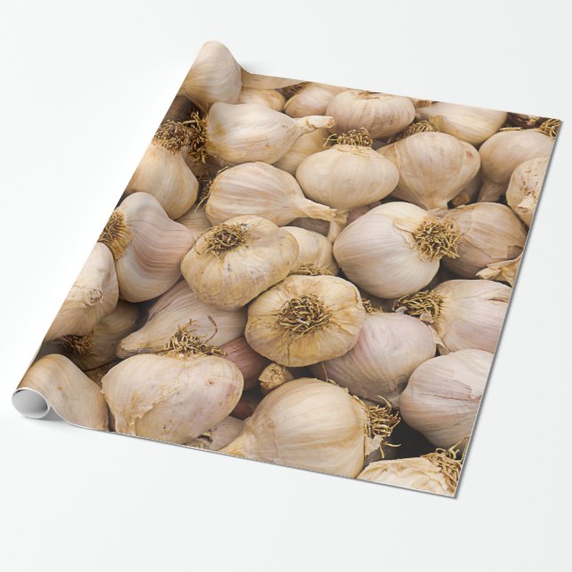 Heads of Garlic Wrapping Paper (Unrolled)