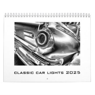 Heads or Tails 2025 Classic Car Lights Calendar