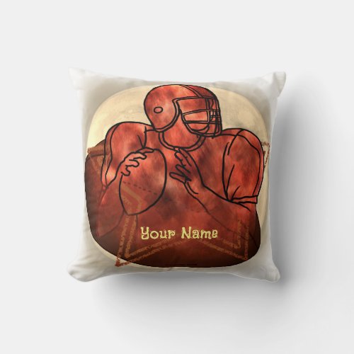 Heads Up Football tote bag Throw Pillow