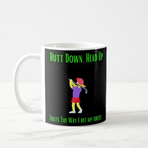 Heads Up Golf Design  Coffee Mug