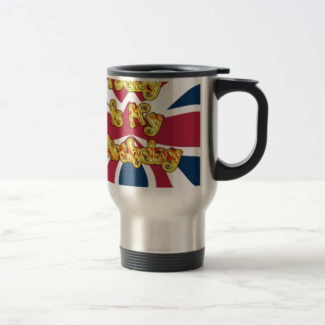 Heads UP-Hakuna Matata Today is my Birthday.jpg Travel Mug (Right)