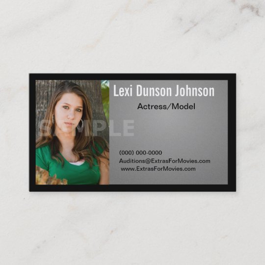 Headshot Business Card Models Or Actors