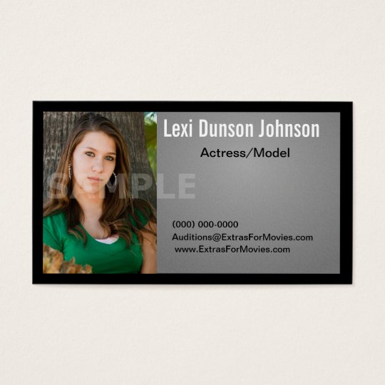 Headshot Business Card Models Or Actors