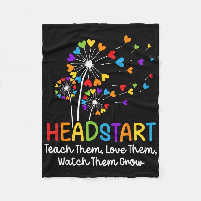 Headstart Teacher Early Childhood Educator  Fleece Blanket (Front)