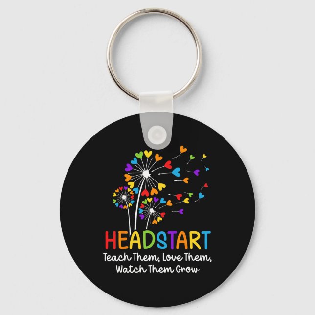 Headstart Teacher Early Childhood Educator  Keychain (Front)
