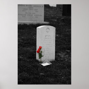 Headstone at Arlington Cemetary Washington, D.C. Poster