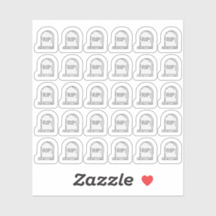 Headstone Tombstone Bujo Planner  Sticker