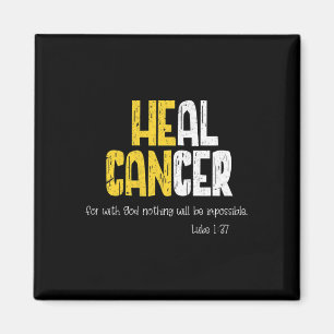 Heal Cancer Childhood Cancer Awareness  Magnet