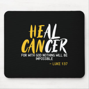 Heal Cancer Childhood Cancer Awareness Month Suppo Mouse Pad