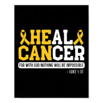 Heal Cancer Childhood Cancer Awareness Month Suppo Poster