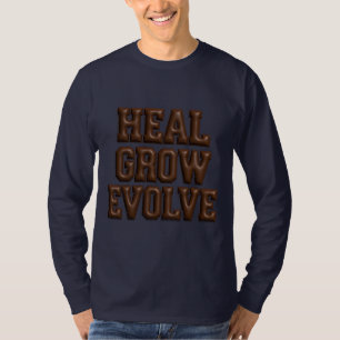 Heal Grow Evolve Puffy 3D Long Sleeve Tee