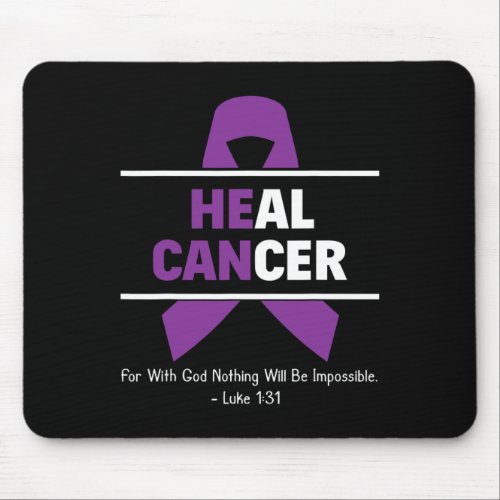 Heal Pancreatic Cancer Christian Cancer Survivor G Mouse Pad