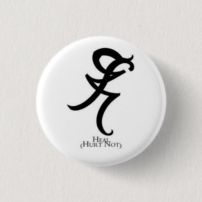 Heal Rune Mortal Instruments Pinback Button (Front)