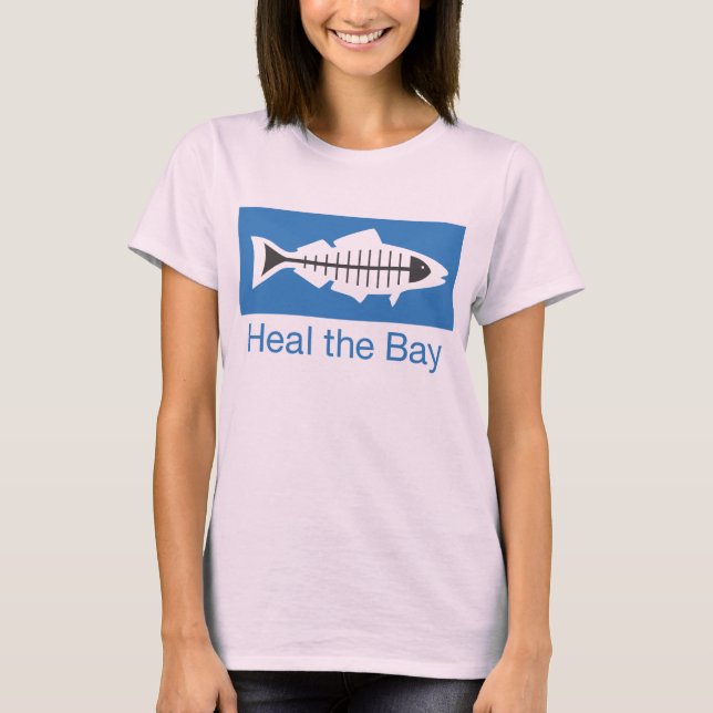 Heal the Bay Basic Logo Fitted T-shirt (Women's) (Front)