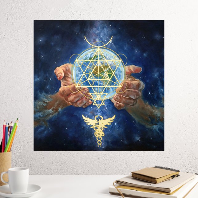 Heal the world protect Gaia Foil Prints (In Situ (Desk 2))
