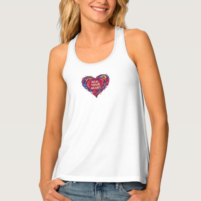 Heal your heart tank top (Front)