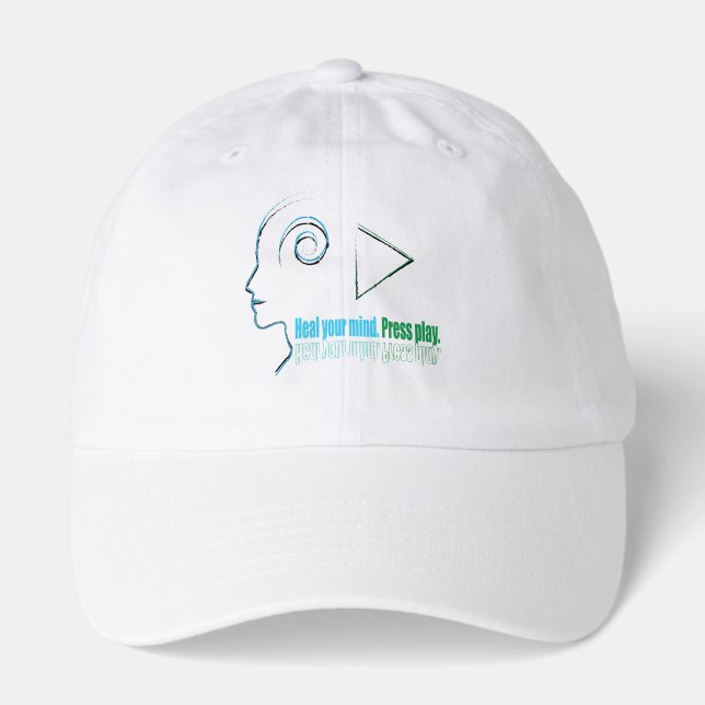 Heal your mind, Press play Hat (Front)