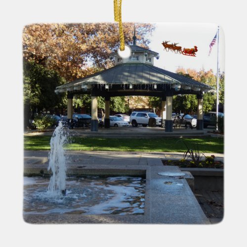 Healdsburg California Christmas Ornament