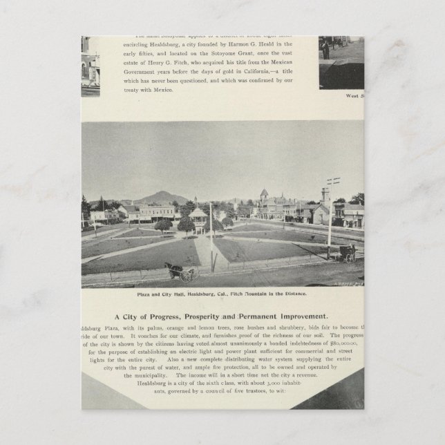 Healdsburg, California Postcard (Front)