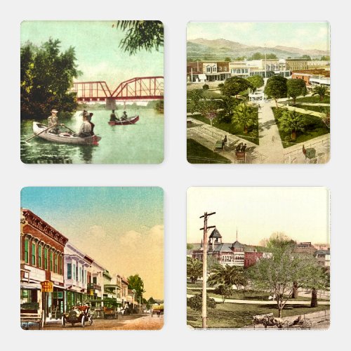 Healdsburg California Vintage Coaster Set