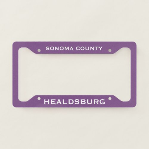 Healdsburg License Plate Frame