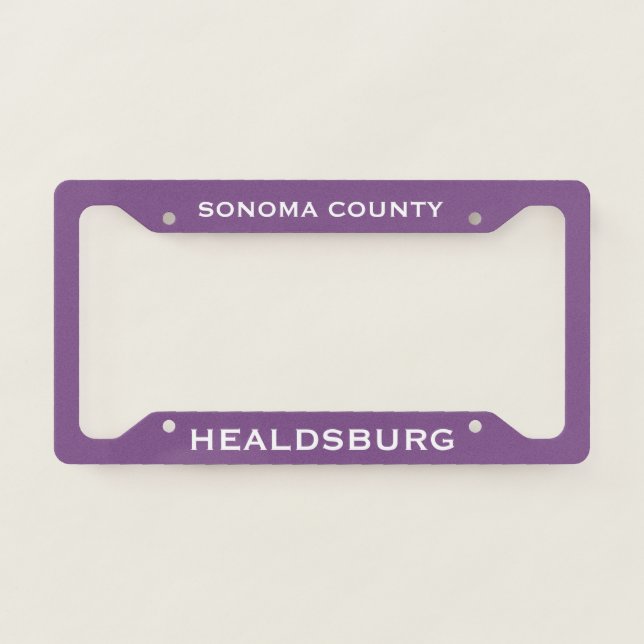 Healdsburg License Plate Frame (Front)
