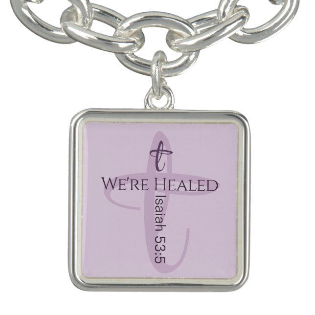 Healed by Jesus Bible Verse Christian Faith Bracelet (Design)