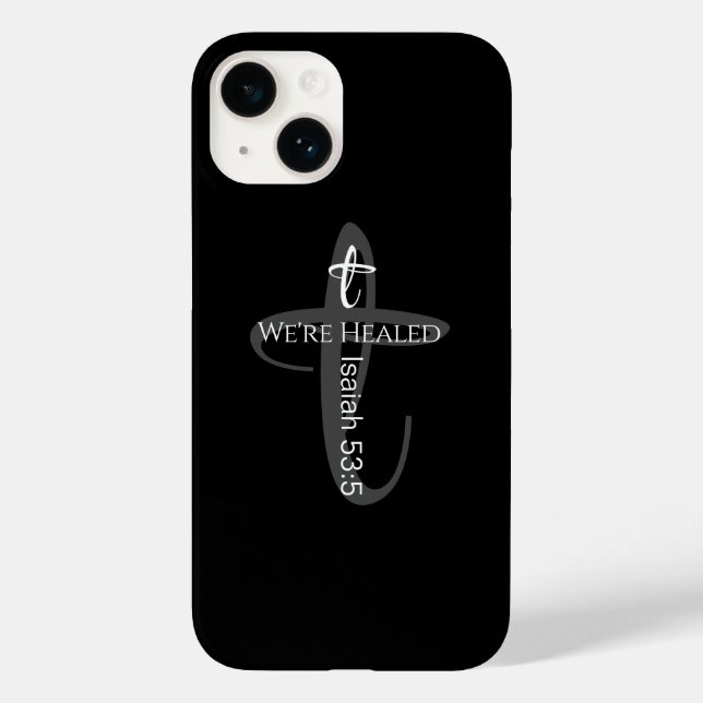 Healed by Jesus Bible Verse Christian Faith Case-Mate iPhone Case (Back)