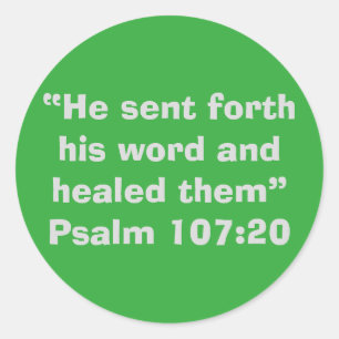 "Healed" Craft Scripture Sticker