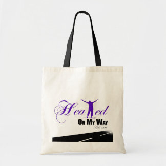 Healed on my Way (Purple, White, Black ) Tote
