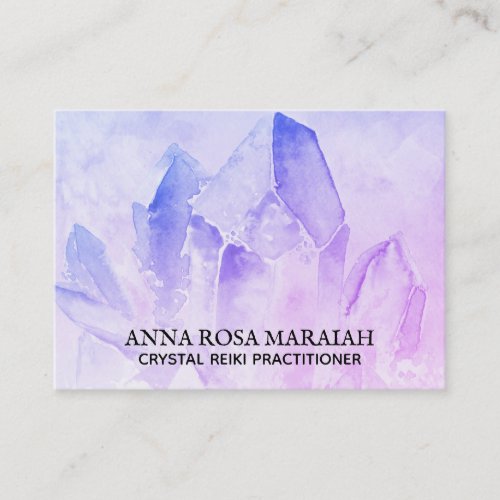  Healer Reiki Yoga Crystal Healer Amethyst Business Card