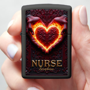 Healer's Heart Nurse Luminous Guardian Gift Zippo Lighter