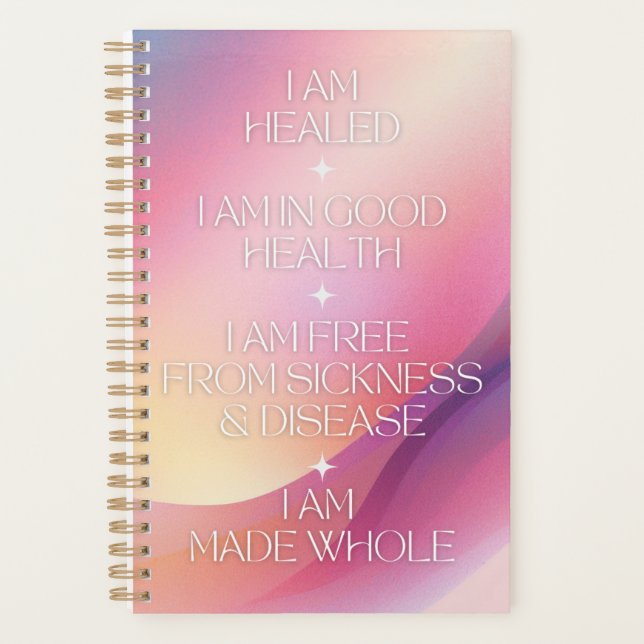 Healing Affirmations Personalized Planner (Front)