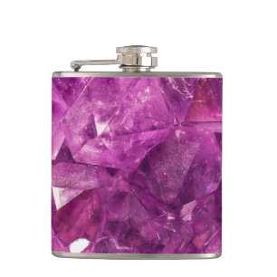 Healing Amethyst Gemstone Flask