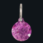 Healing Amethyst Gemstone Pet ID Tag<br><div class="desc">Close up photo of a gorgeous healing purple Amethyst stone,  perfect for people like me with a Chronic Pain Disorder</div>