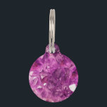Healing Amethyst Gemstone Pet ID Tag<br><div class="desc">Close up photo of a gorgeous healing purple Amethyst stone,  perfect for people like me with a Chronic Pain Disorder</div>