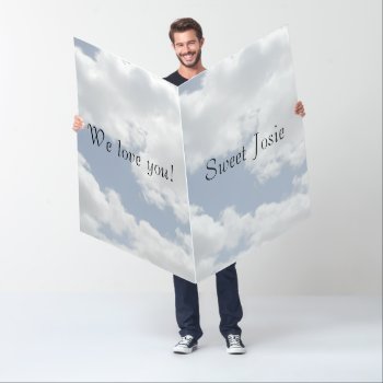 Healing And Blessings Clouds Background Giant Card by HappyGabby at Zazzle